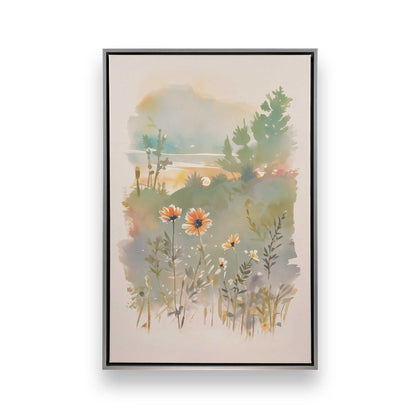 Sunny Flower Days, Set of 3 Canvas Prints
