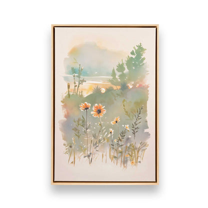 Sunny Flower Days, Set of 3 Canvas Prints