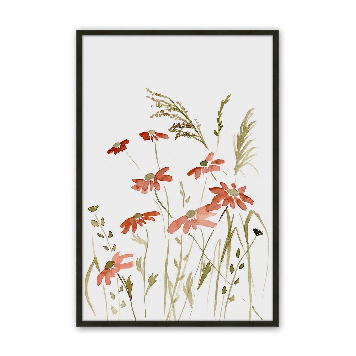 [Color:Satin Black], Picture of art in a Satin Black frame