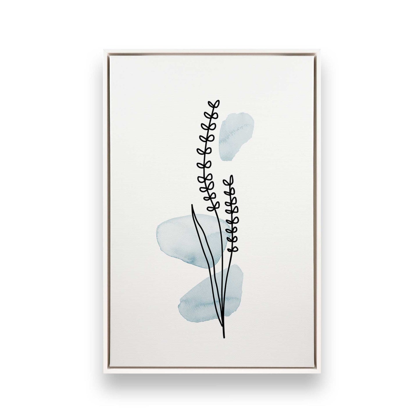 [Color:Opaque White], Picture of art in a White frame