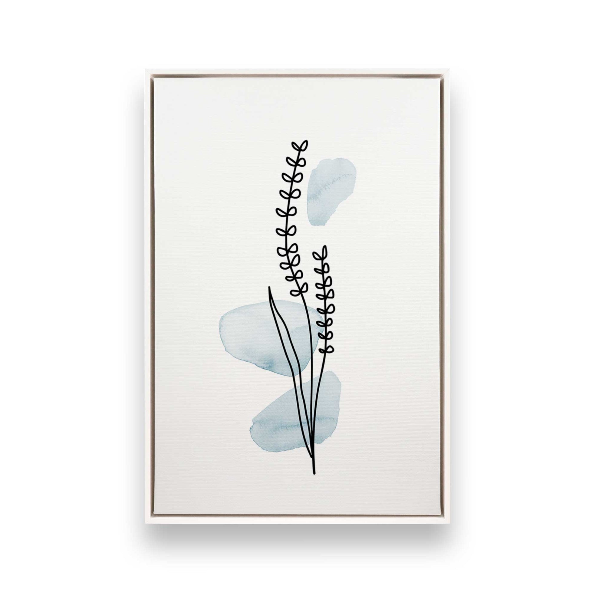 [Color:Opaque White], Picture of art in a White frame