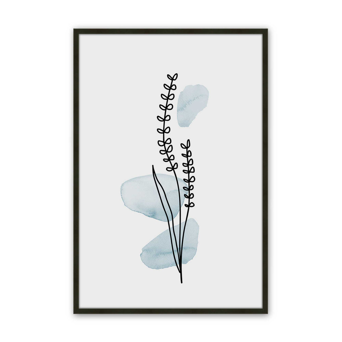[Color:Satin Black], Picture of art in a Satin Black frame