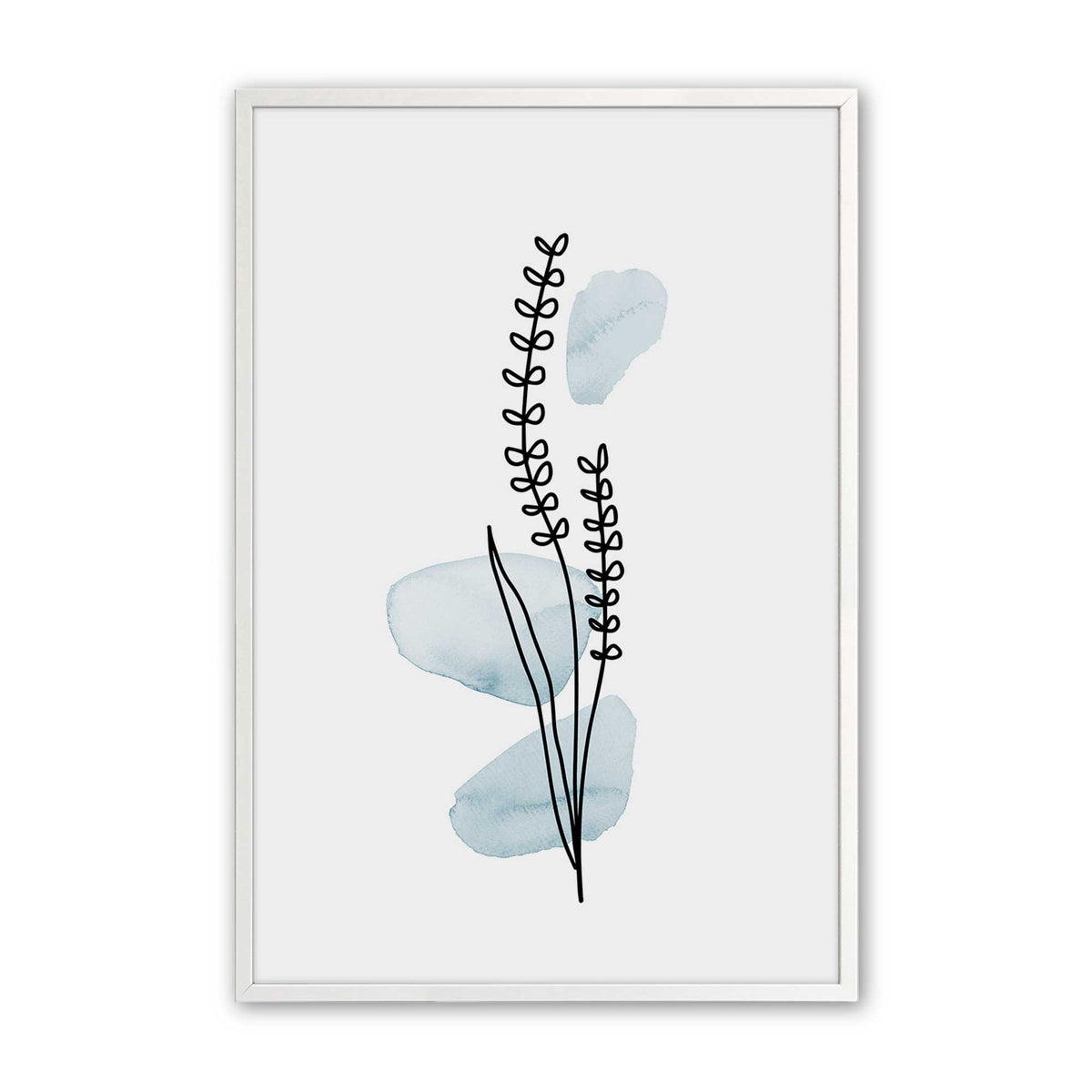 [Color:Opaque White], Picture of art in an Opaque White frame