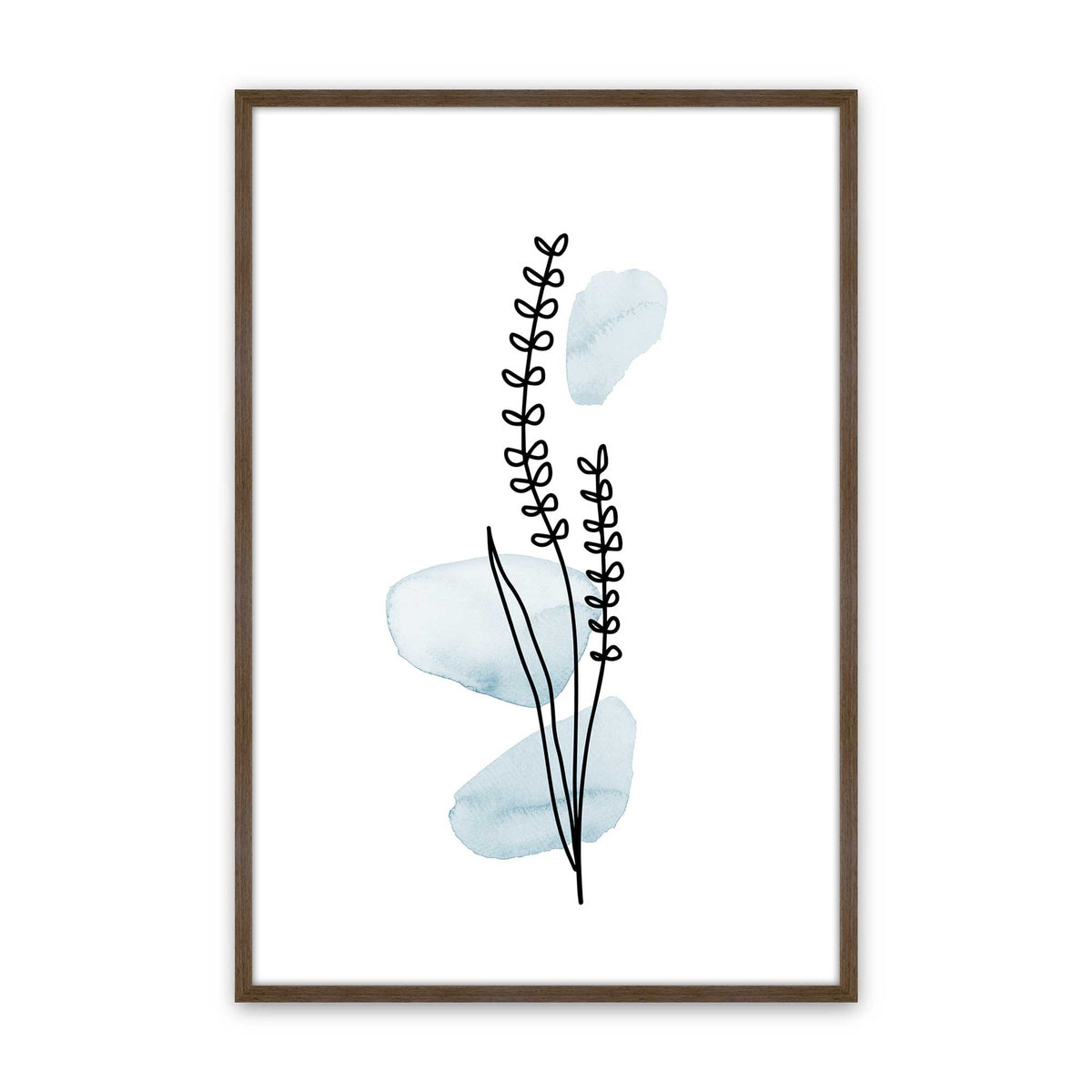[Color:Walnut], Picture of art in a Walnut frame