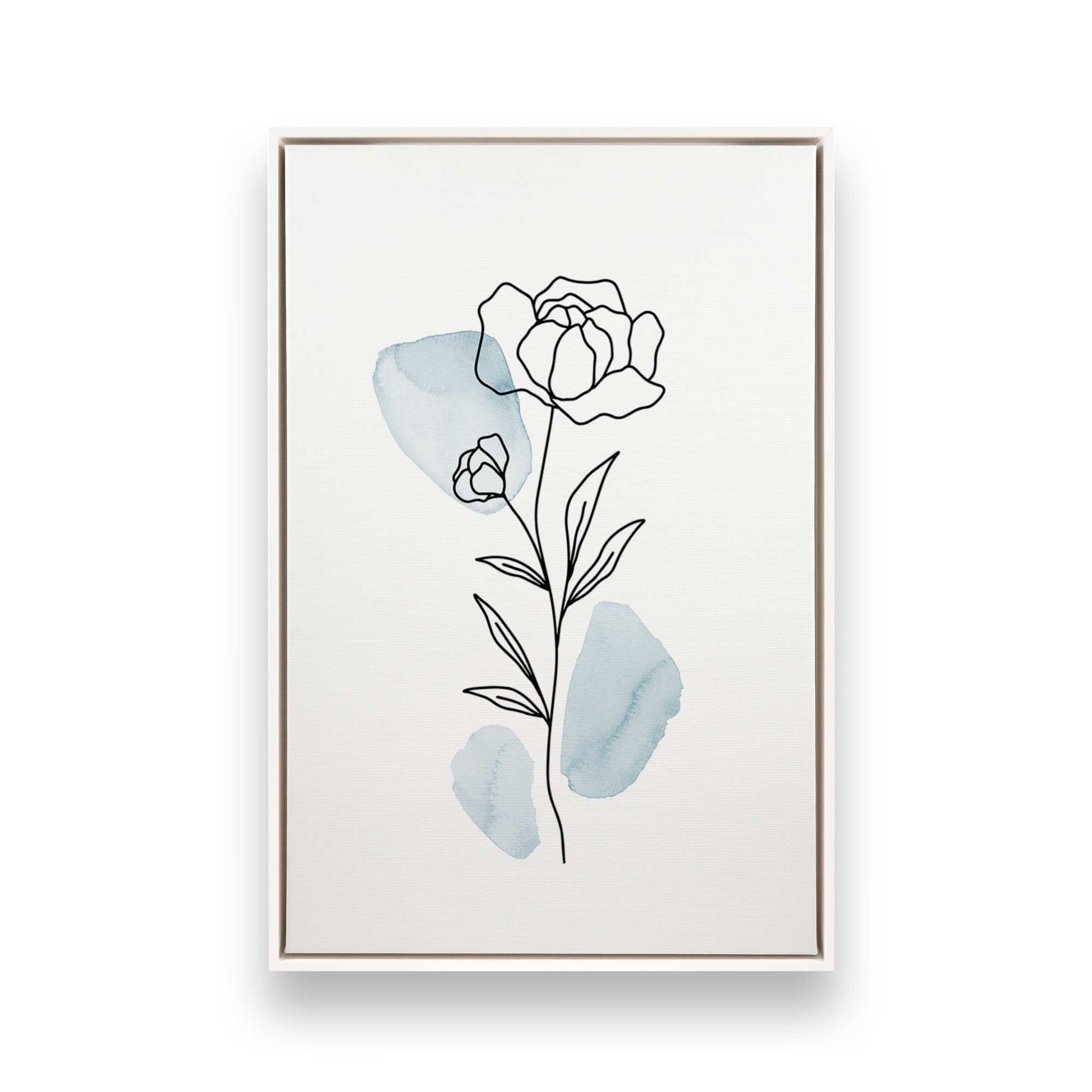 [Color:Opaque White], Picture of art in a White frame