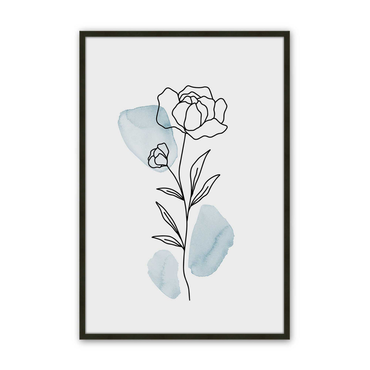 [Color:Satin Black], Picture of art in a Satin Black frame