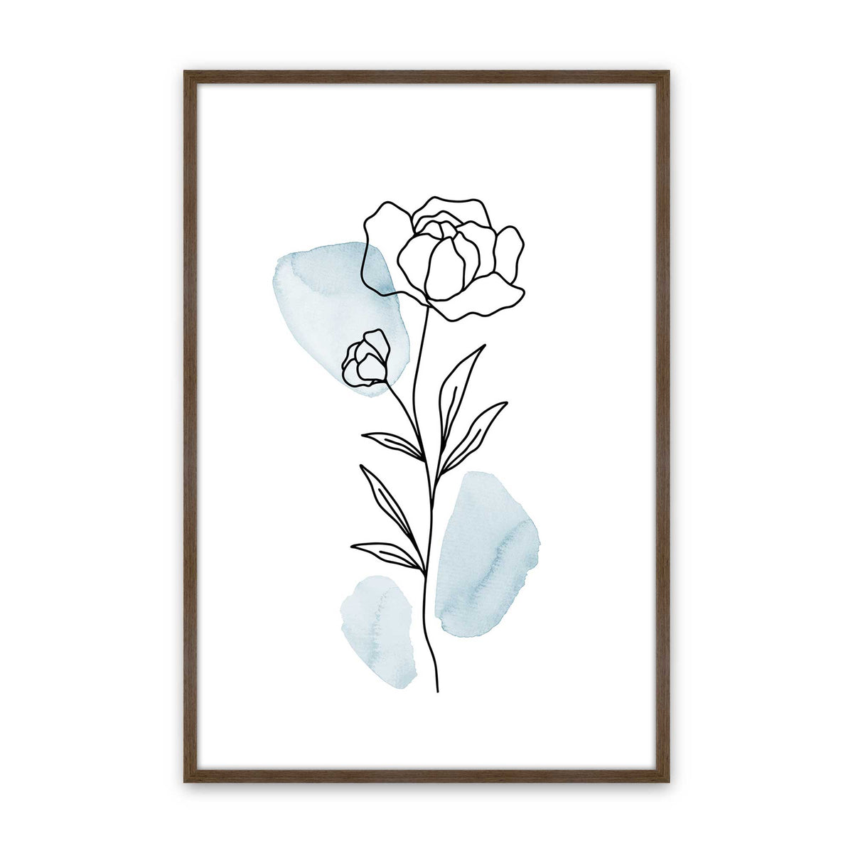 [Color:Walnut], Picture of art in a Walnut frame