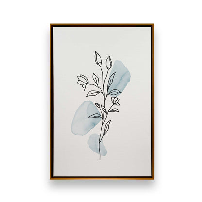 Breezy Plant Lines, Set of 3 Canvas Prints