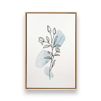 Breezy Plant Lines, Set of 3 Canvas Prints