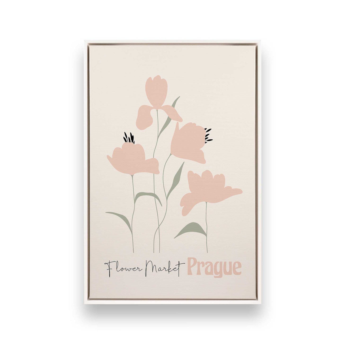 [Color:Opaque White], Picture of art in a White frame