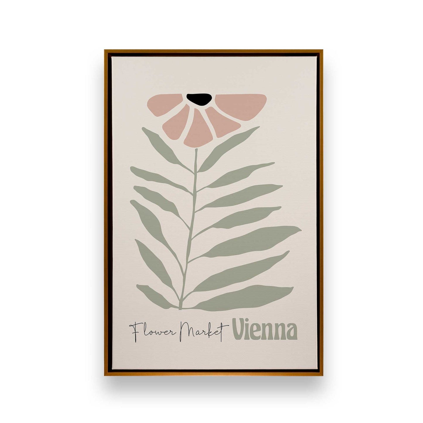 Pink Global Blooms, Set of 3 Canvas Prints