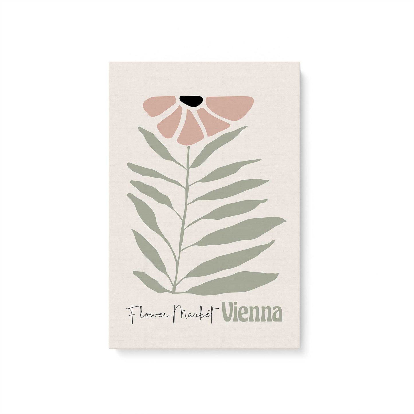 Pink Global Blooms, Set of 3 Canvas Prints