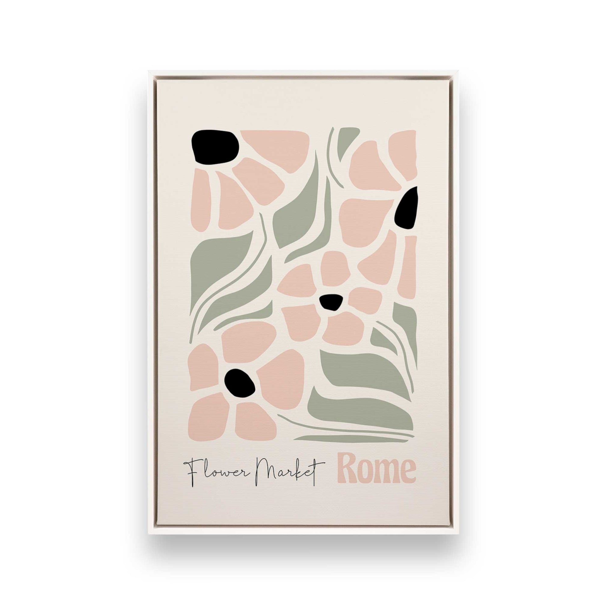[Color:Opaque White], Picture of art in a White frame