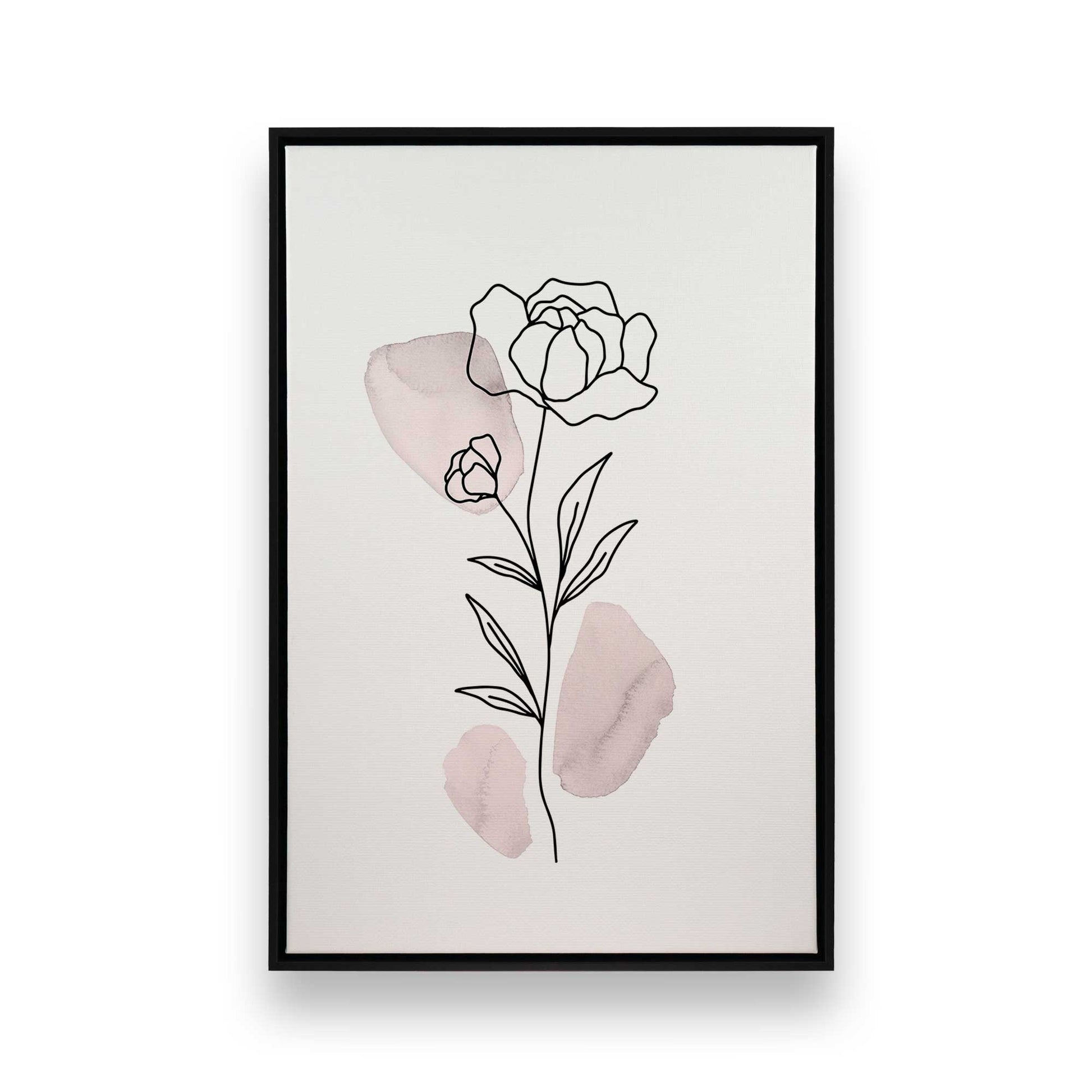 [Color:Satin Black], Picture of art in a Satin Black frame
