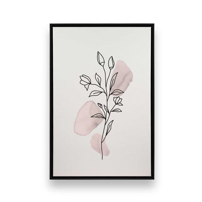 Pretty Petal Sketches, Set of 3 Canvas Prints