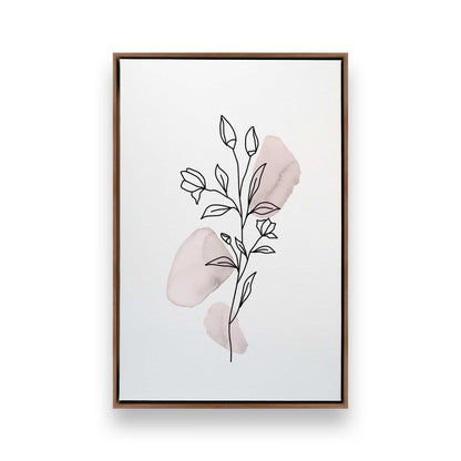 Pretty Petal Sketches, Set of 3 Canvas Prints