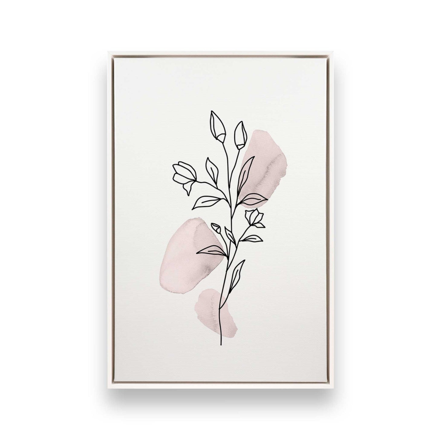 Pretty Petal Sketches, Set of 3 Canvas Prints