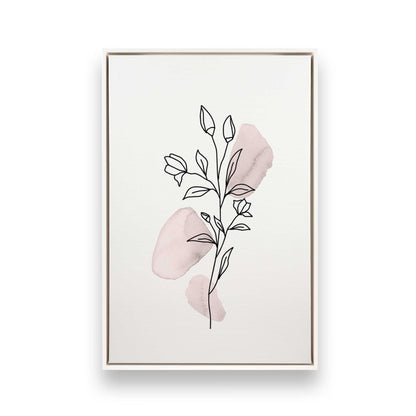 Pretty Petal Sketches, Set of 3 Canvas Prints