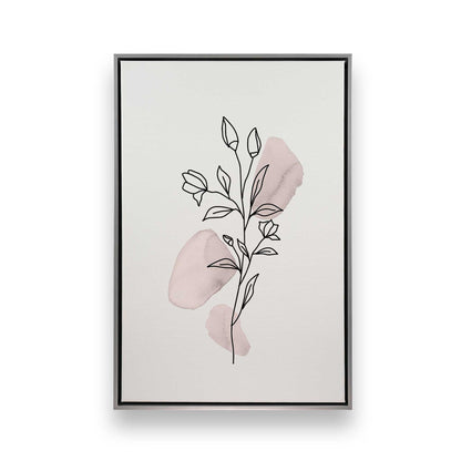 Pretty Petal Sketches, Set of 3 Canvas Prints