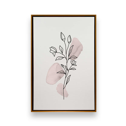 Pretty Petal Sketches, Set of 3 Canvas Prints