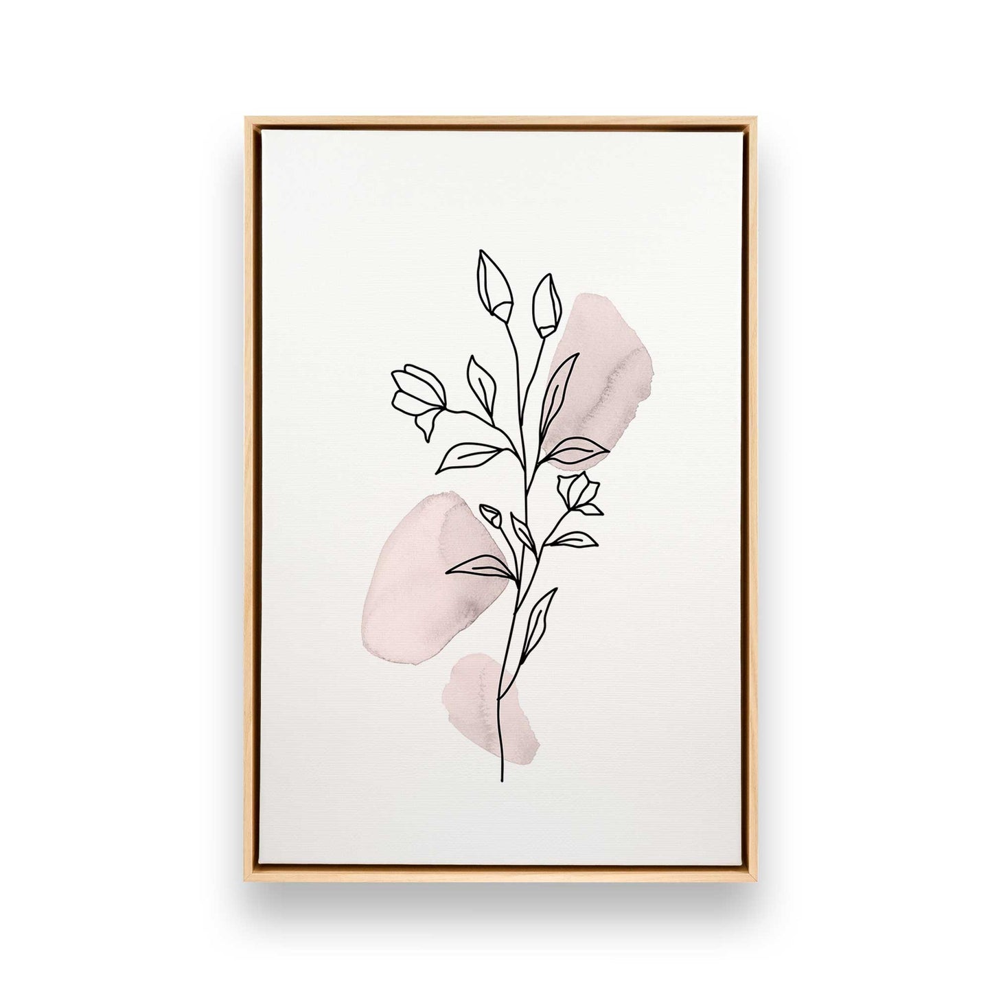 Pretty Petal Sketches, Set of 3 Canvas Prints