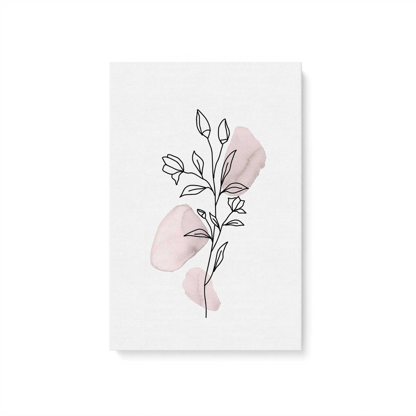 Pretty Petal Sketches, Set of 3 Canvas Prints