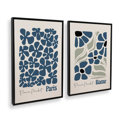 [Color:Satin Black], Picture of art in a Satin Black frame at an angle