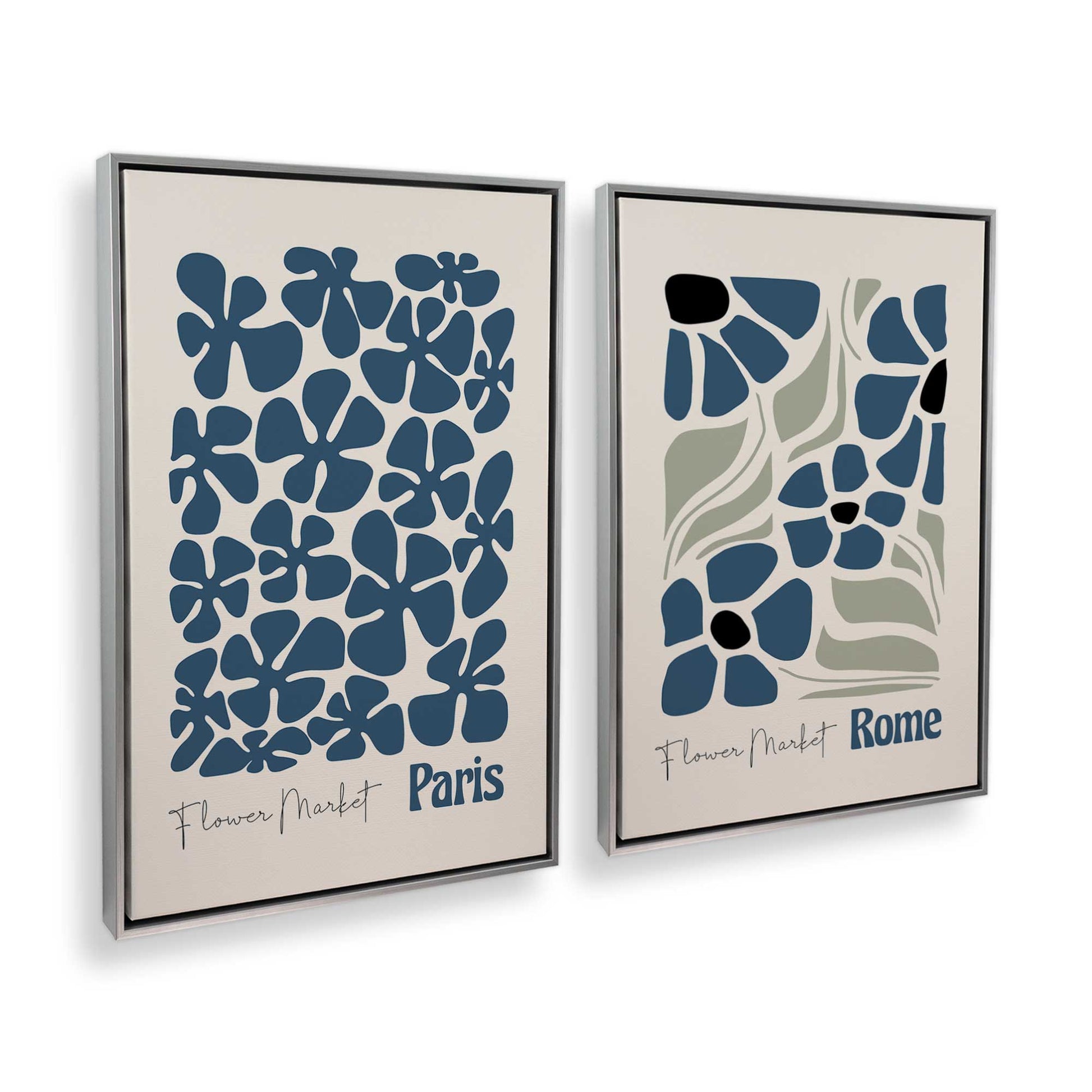 [Color:Polished Chrome], Picture of art in a Polished Chrome frame at an angle
