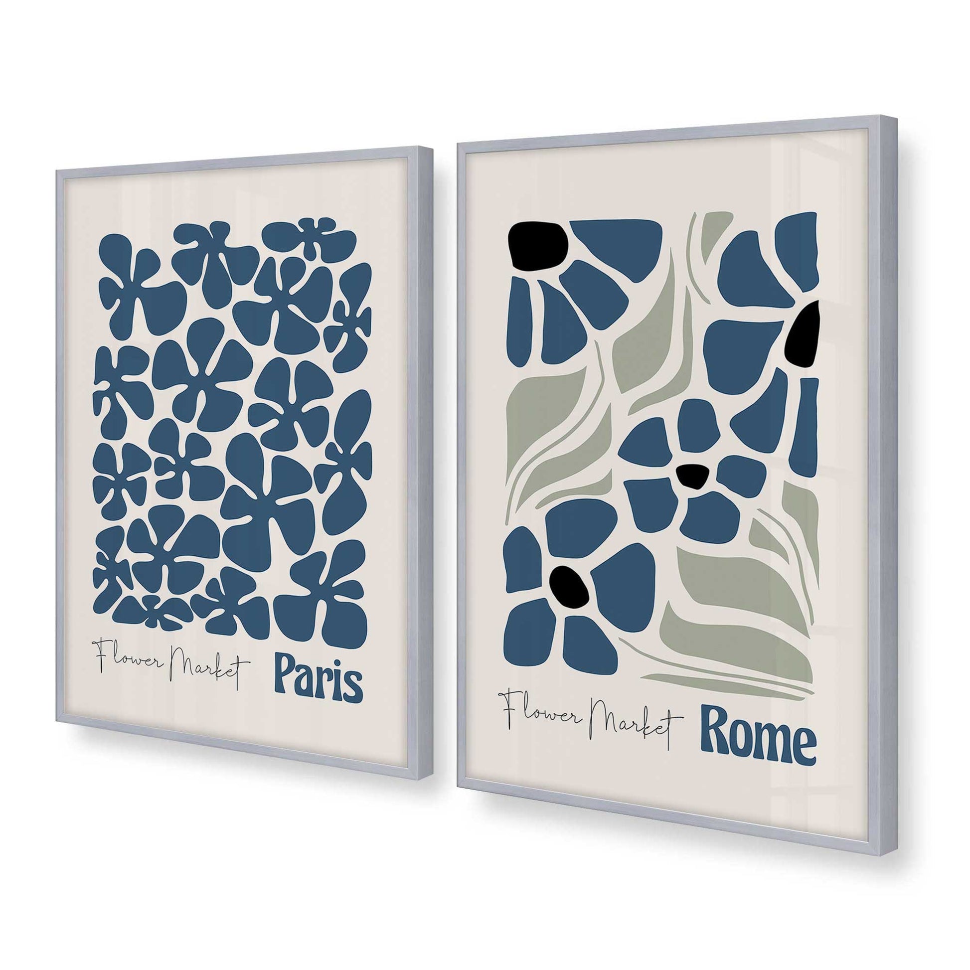 [Color:Polished Chrome], Picture of art in a Polished Chrome frame at an angle
