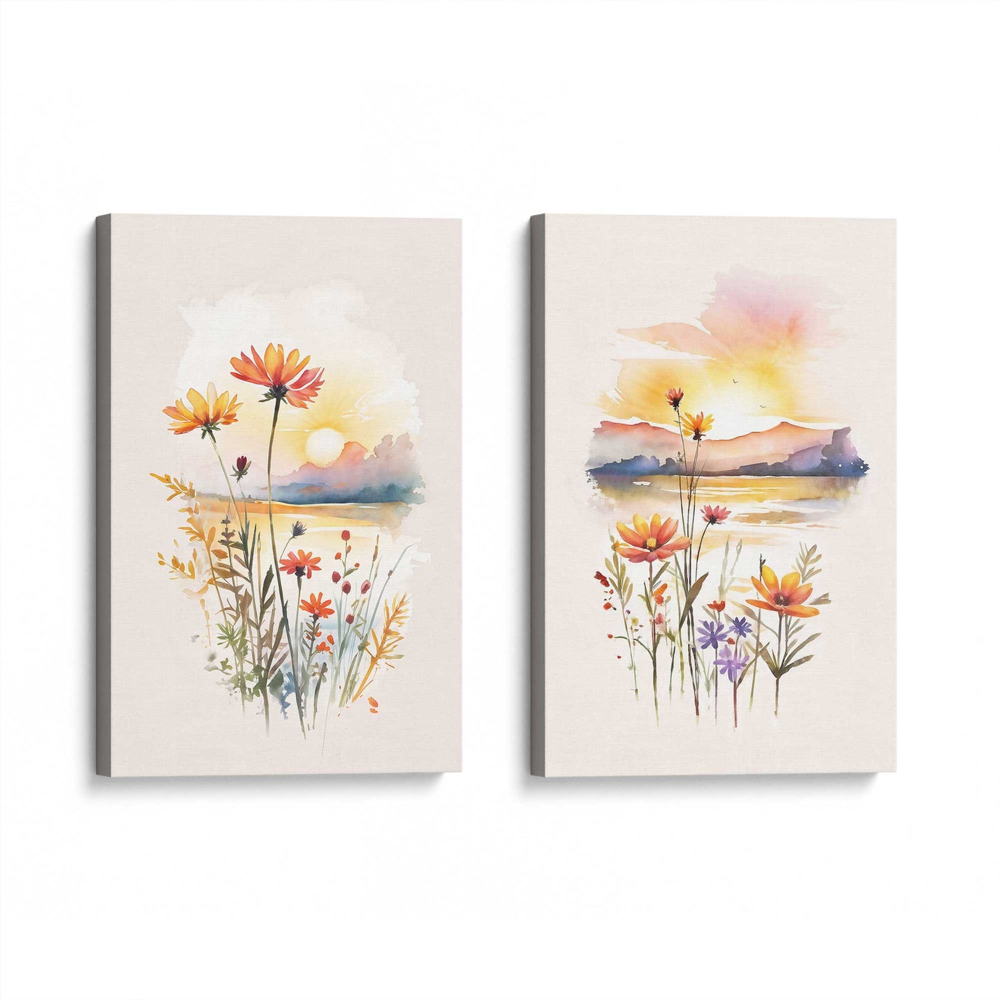 [Color:Stretched Canvas], Picture of art at an angle