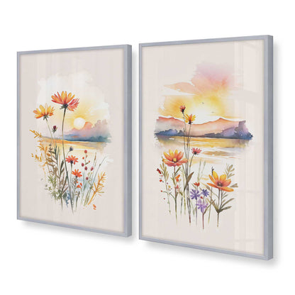[Color:Polished Chrome], Picture of art in a Polished Chrome frame at an angle