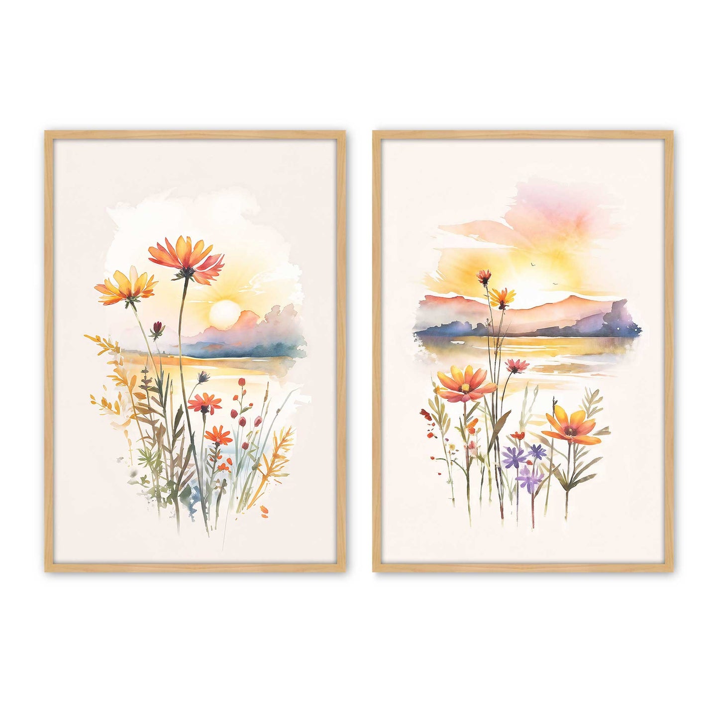 [Color:American Maple], Picture of art in a American Maple frame