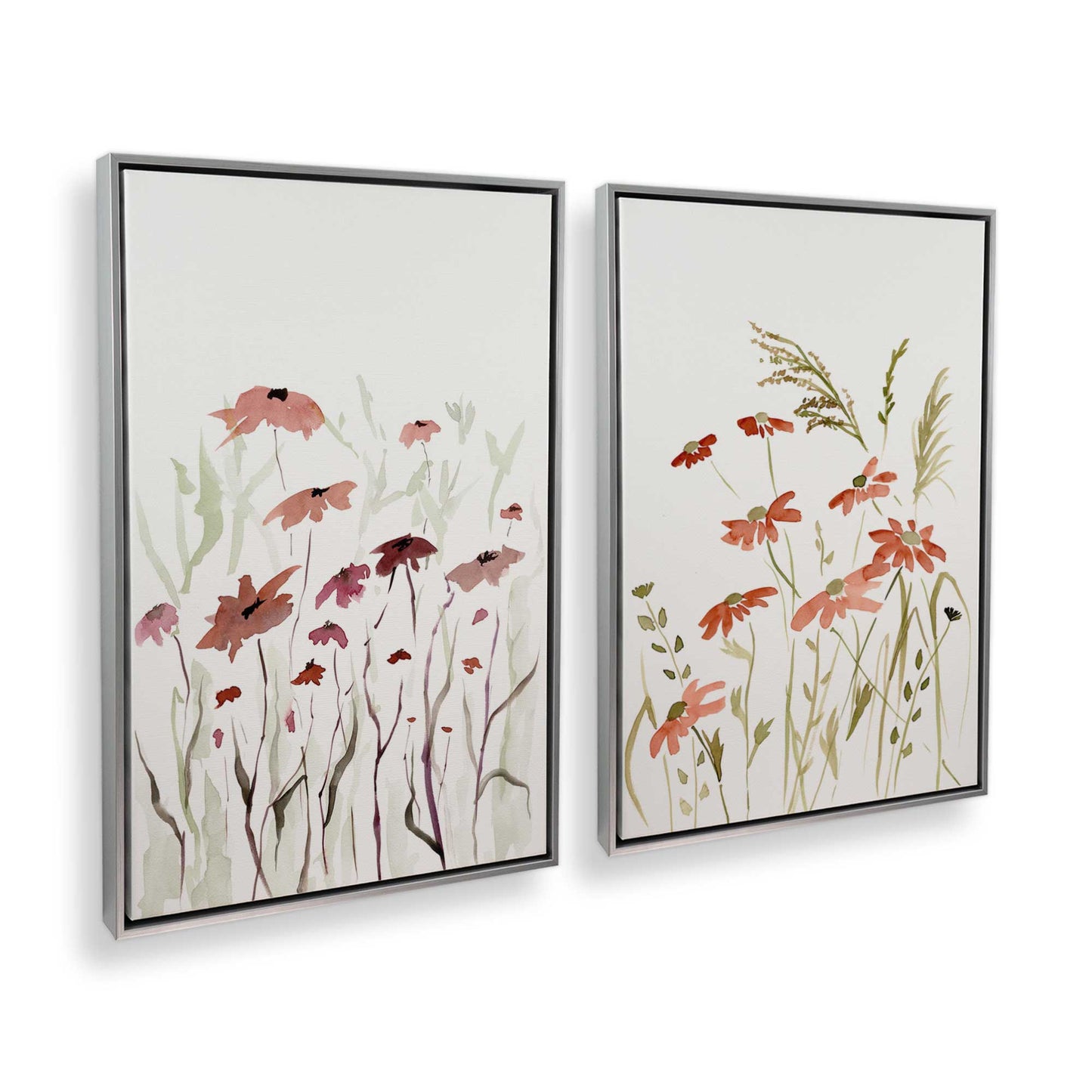[Color:Polished Chrome], Picture of art in a Polished Chrome frame at an angle