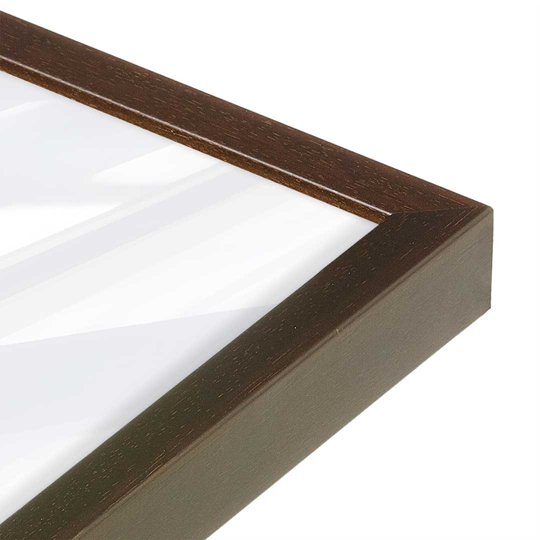 [Color:Belvinder Brown], Picture of art in a Belvinder Brown frame of the corner