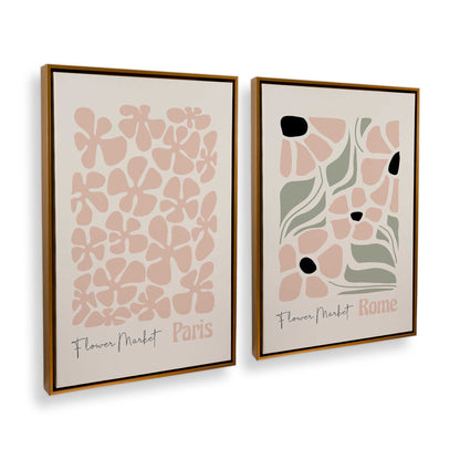 [Color:Polished Gold], Picture of art in a Polished Gold frame at an angle
