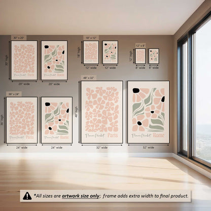 Petals of Europe, Set of 2 Canvas Prints