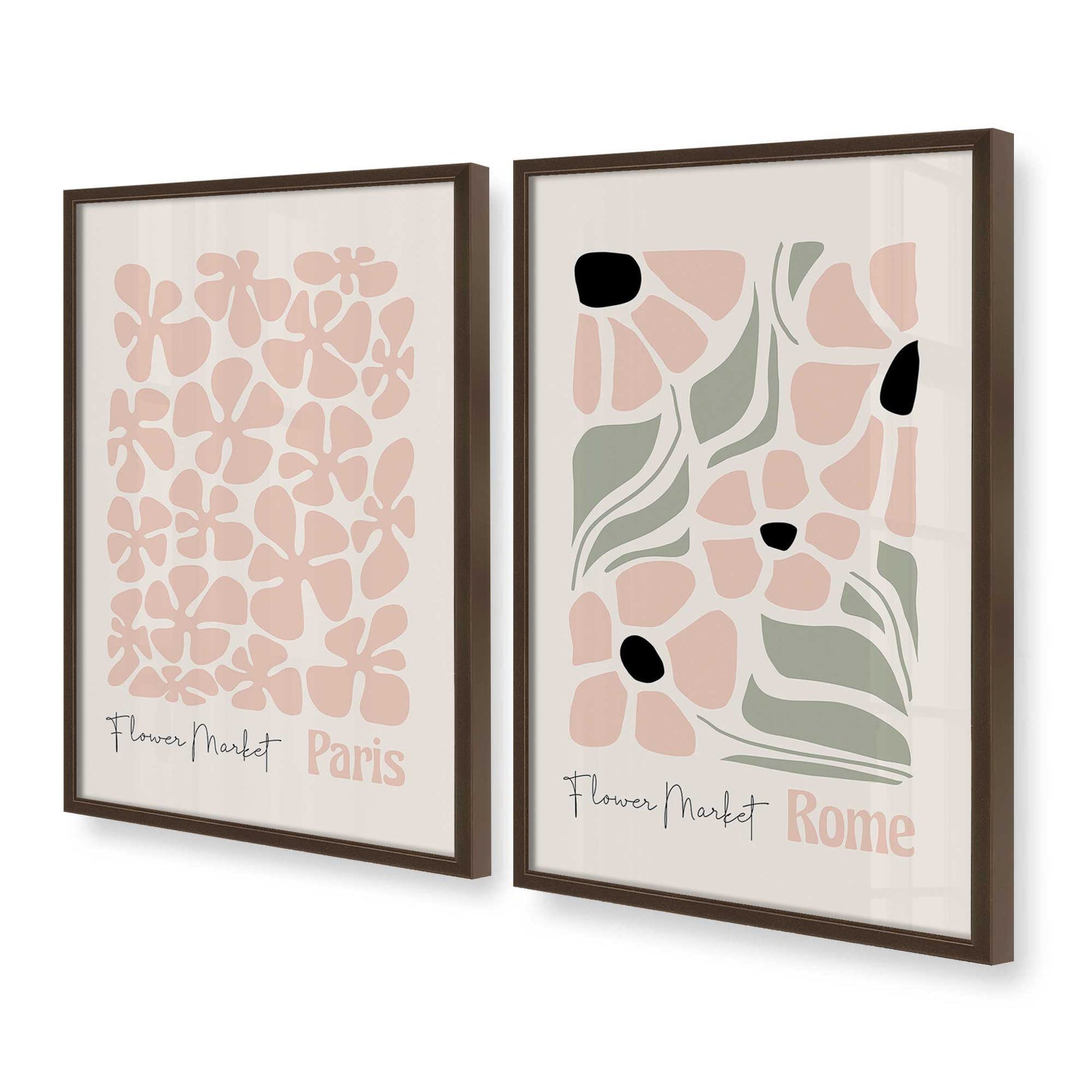 [Color:Belvinder Brown], Picture of art in a Belvinder Brown frame at an angle