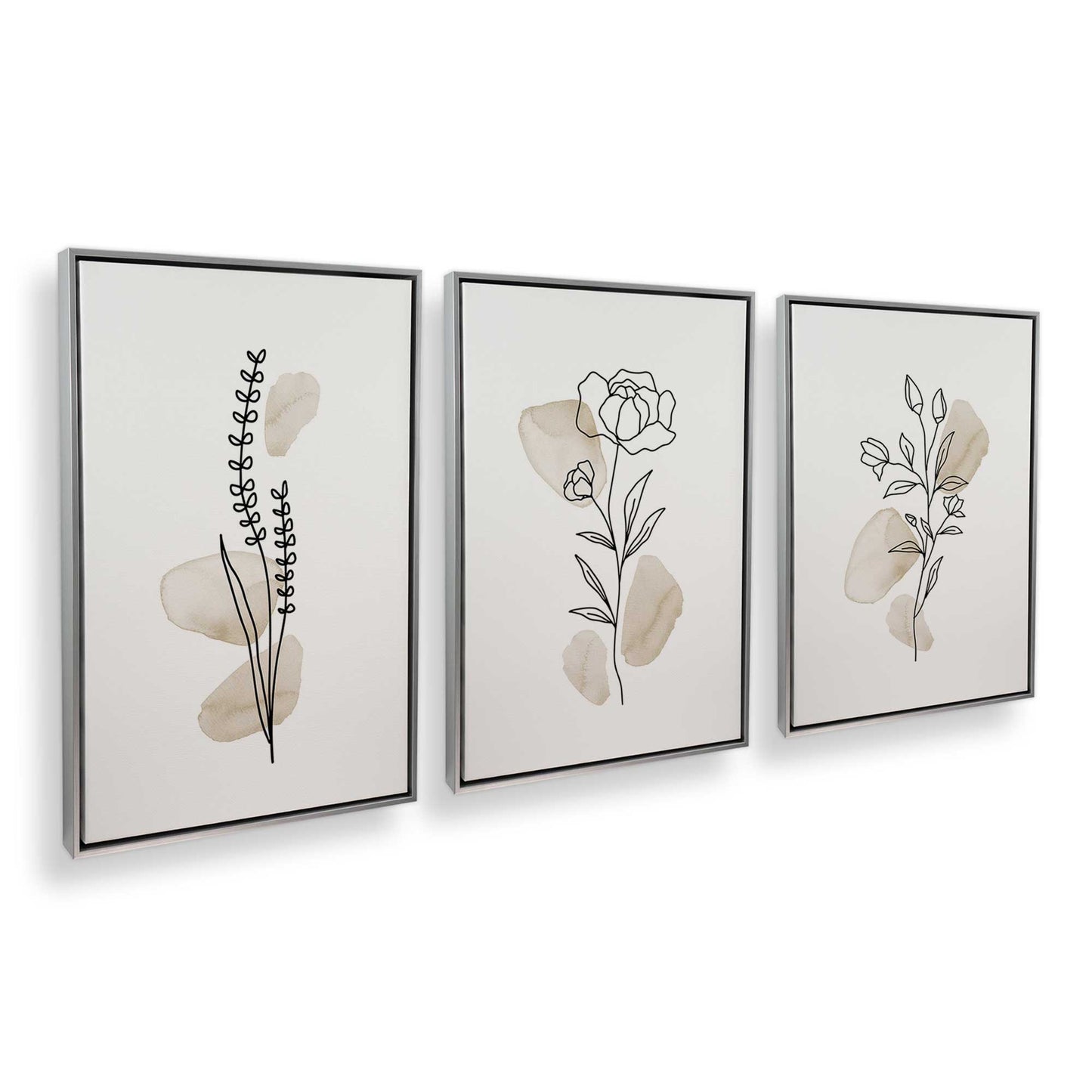 [Color:Polished Chrome], Picture of art in a Polished Chrome frame at an angle