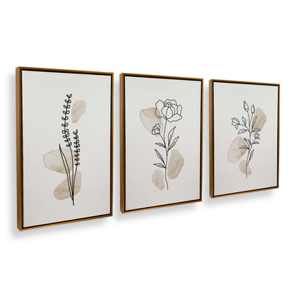 [Color:Polished Gold], Picture of art in a Polished Gold frame at an angle