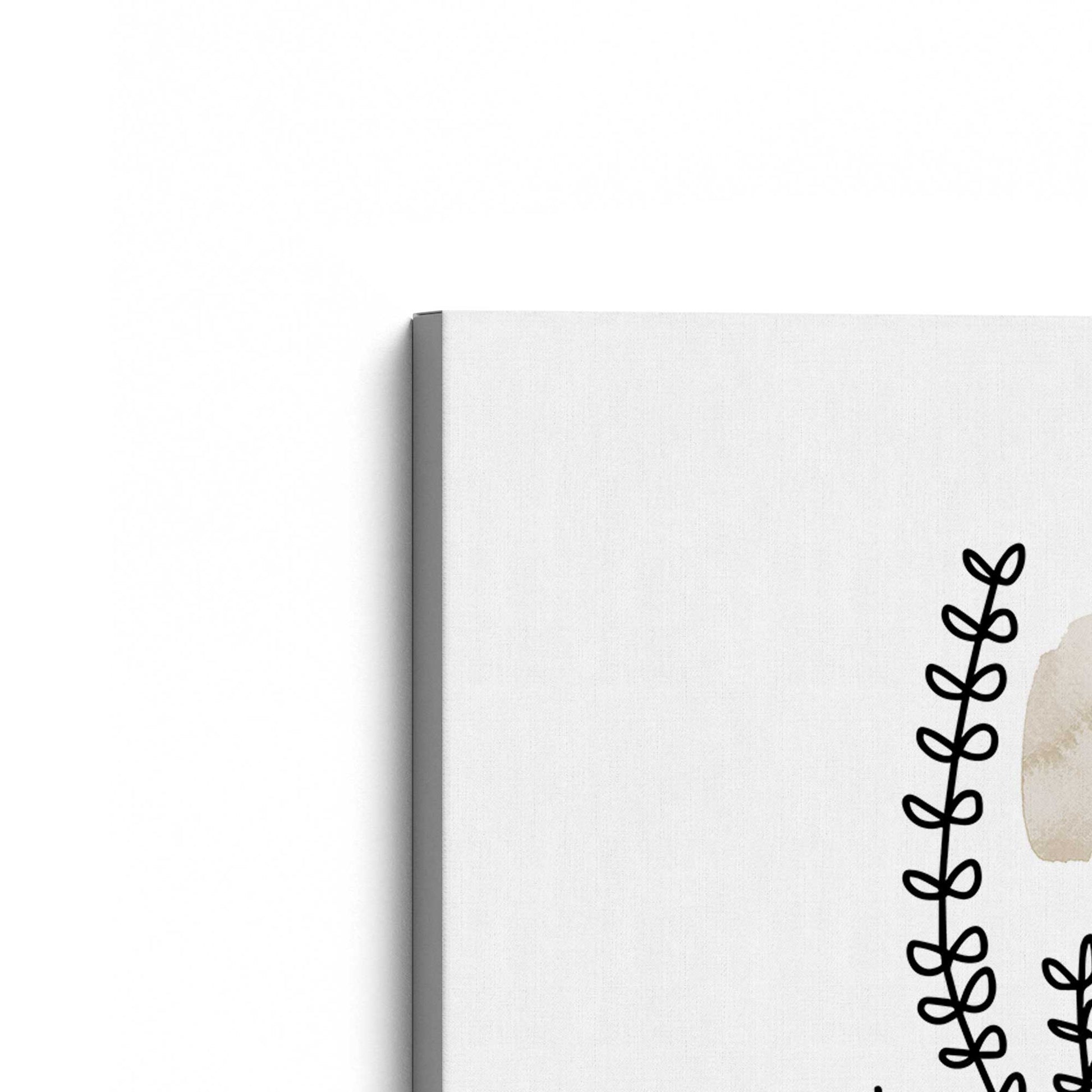 [Color:Stretched Canvas], Picture of the corner of the art