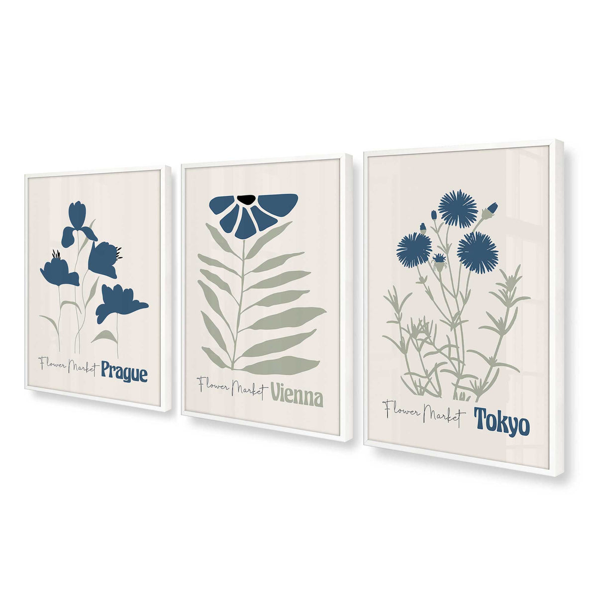 [Color:Opaque White], Picture of art in a Opaque White frame at an angle