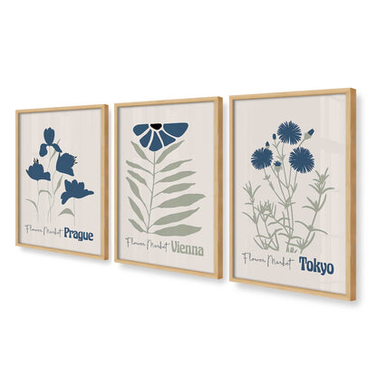 [Color:American Maple], Picture of art in a American Maple frame at an angle