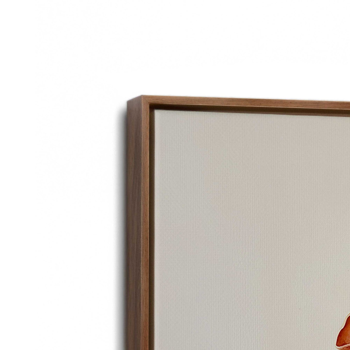 [Color:Walnut], Picture of the corner of the art