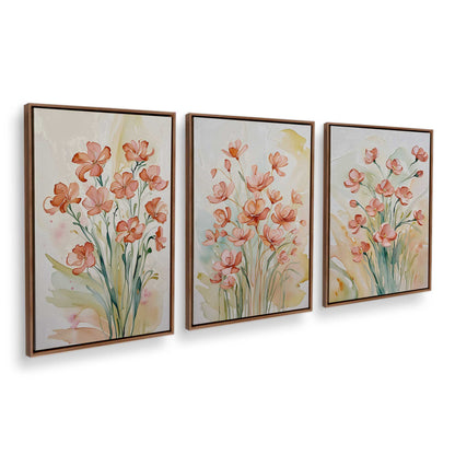 [Color:Walnut], Picture of art in a Walnut frame at an angle