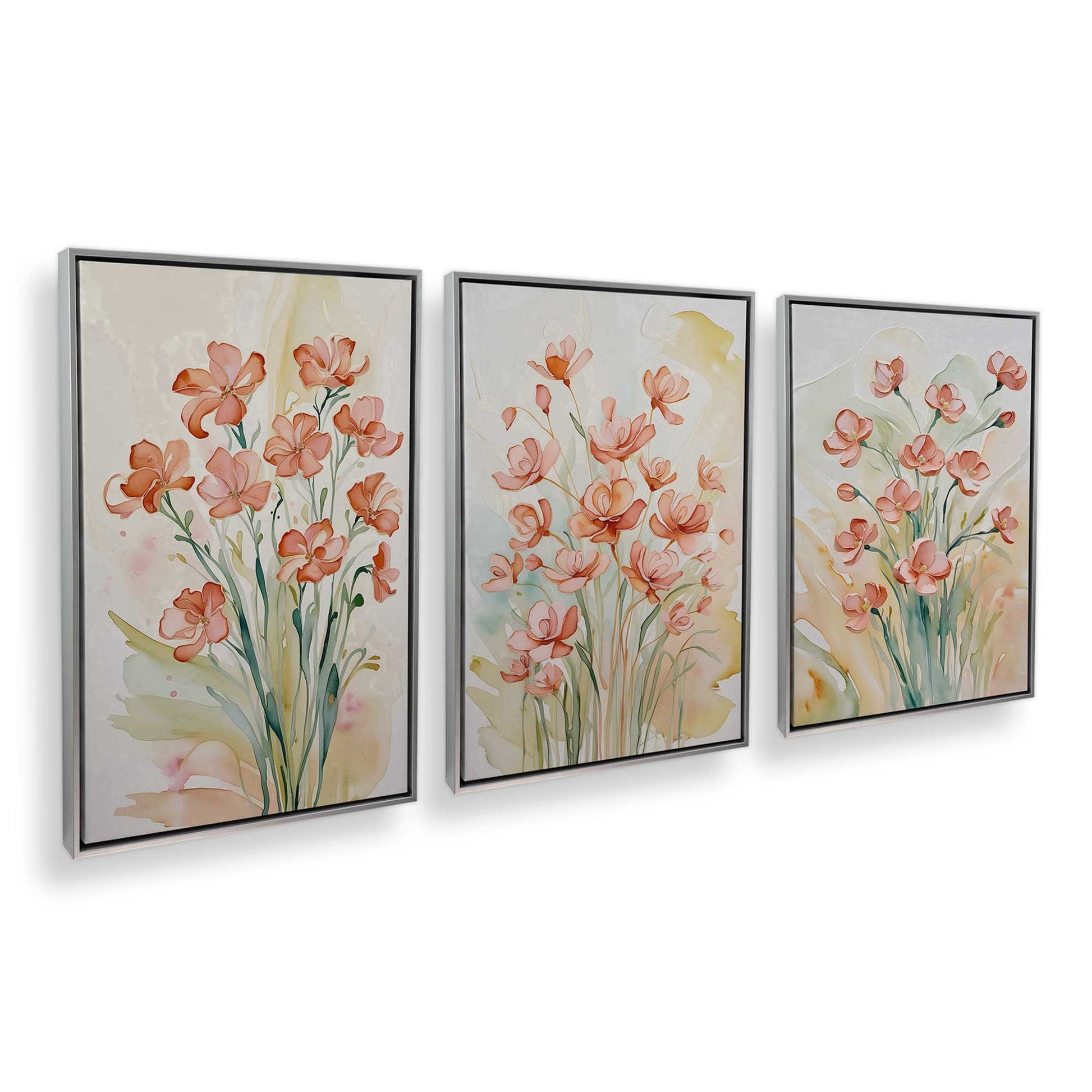 [Color:Polished Chrome], Picture of art in a Polished Chrome frame at an angle
