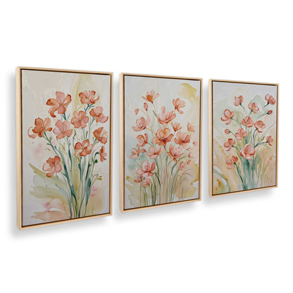 [Color:American Maple], Picture of art in an American Maple frame at an angle