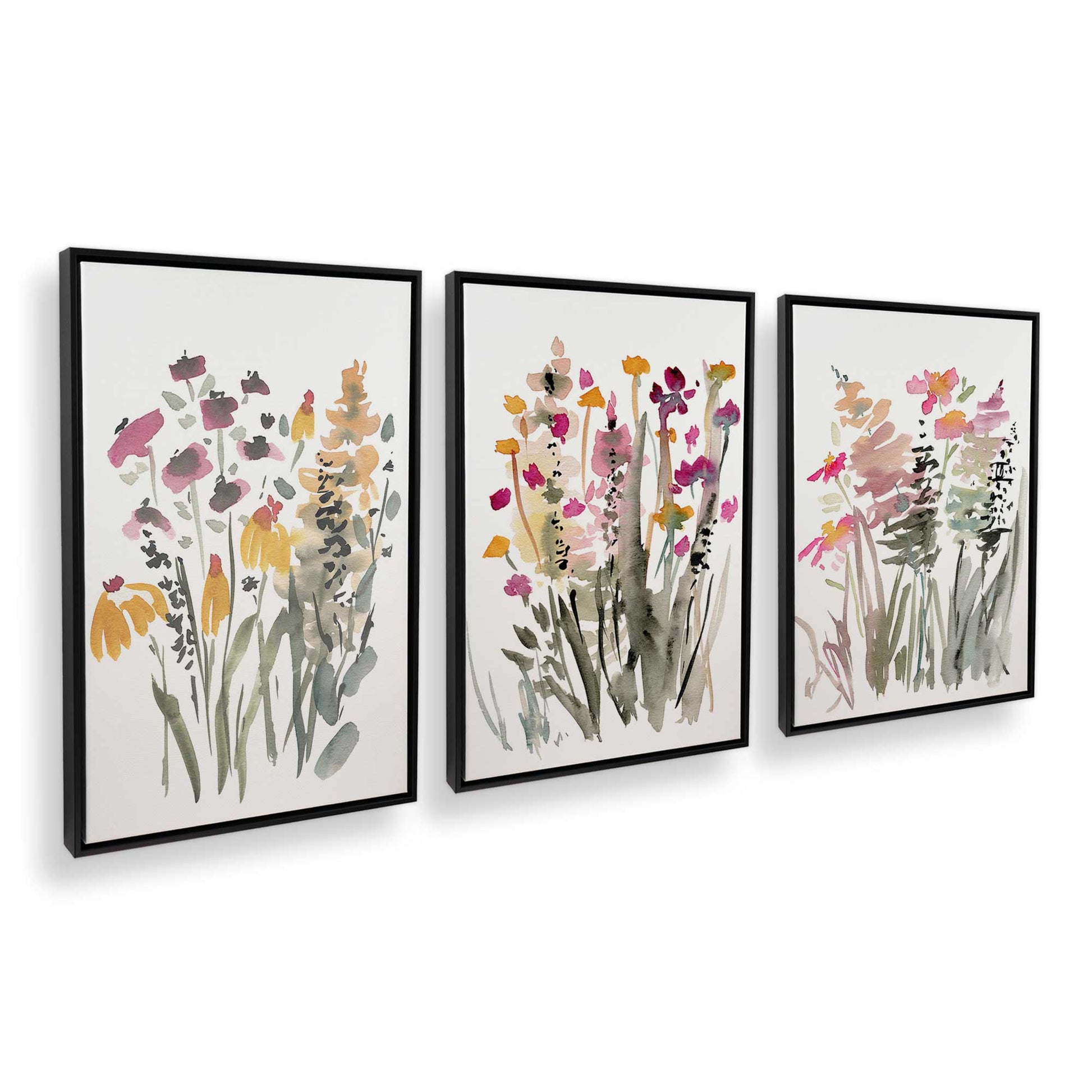 [Color:Satin Black], Picture of art in a Satin Black frame at an angle