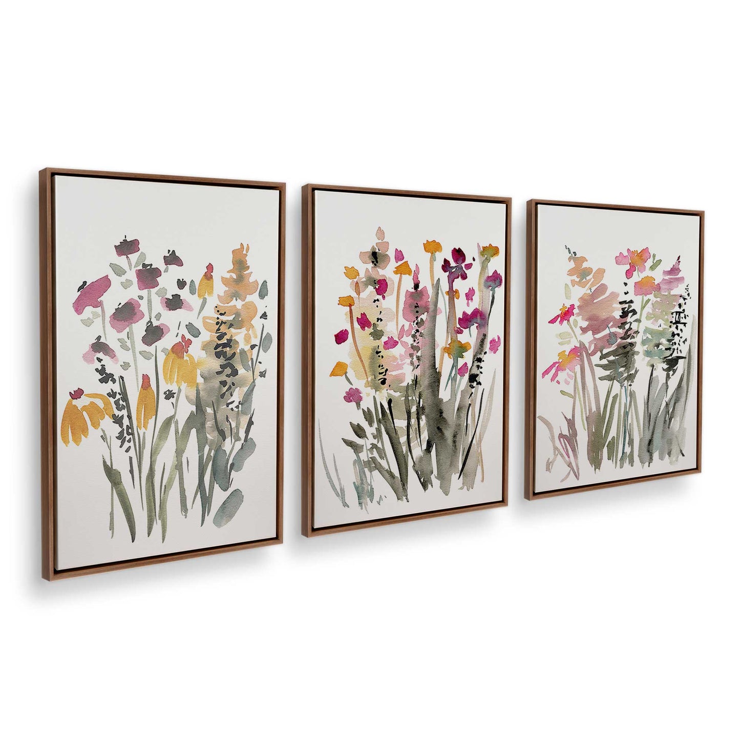 [Color:Walnut], Picture of art in a Walnut frame at an angle