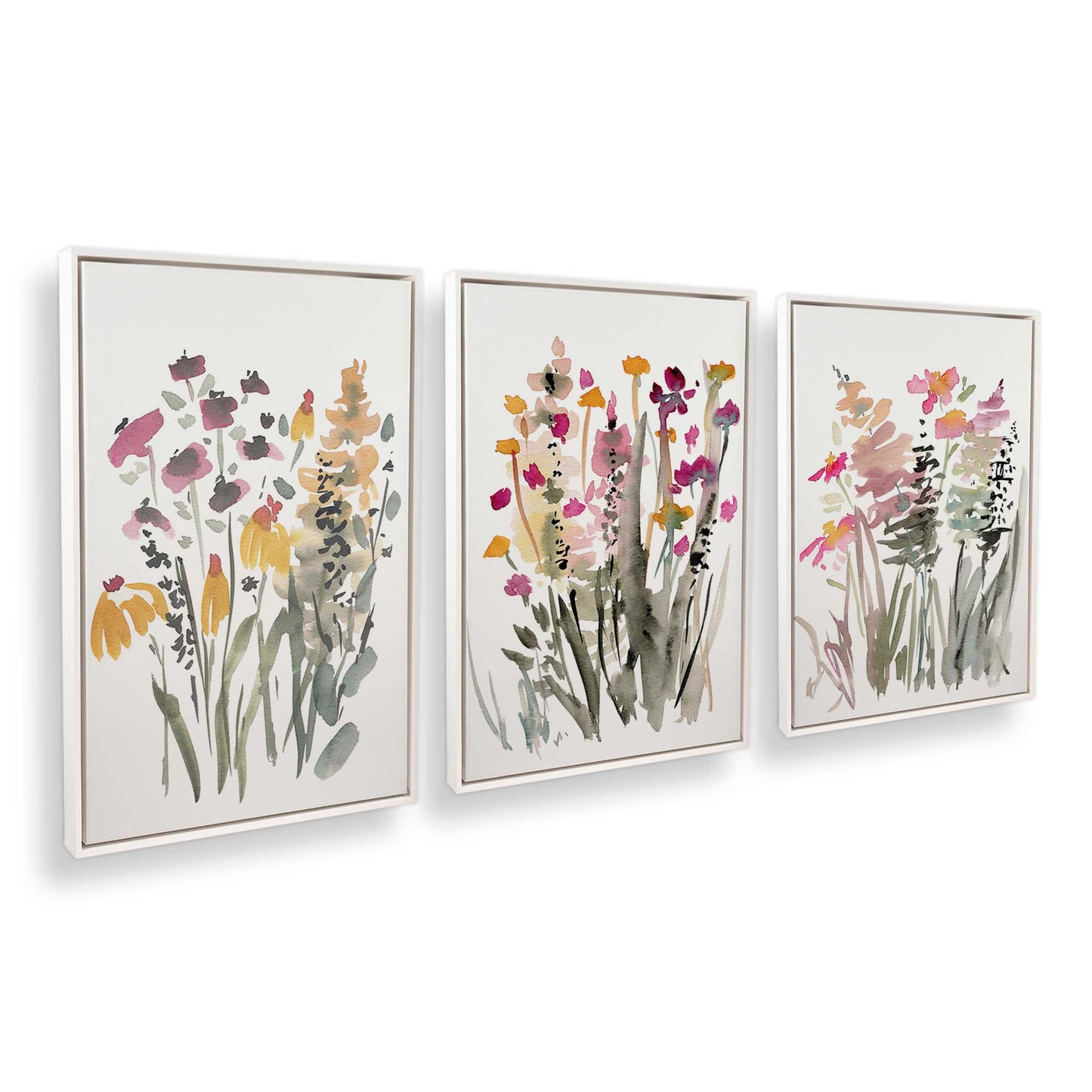 [Color:Opaque White], Picture of art in a White frame at an angle