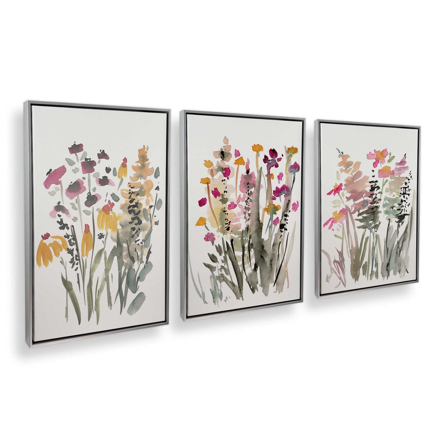 [Color:Polished Chrome], Picture of art in a Polished Chrome frame at an angle